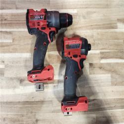 HOUSTON LOCATION - AS-IS Milwaukee  FUEL 18V Lithium-Ion Brushless Cordless Hammer Drill and Impact Driver Combo Kit