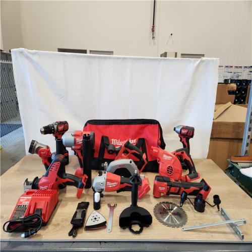 AS-IS- Milwaukee 18-Volt Lithium-Ion Cordless (9-Tool) Combo Kit