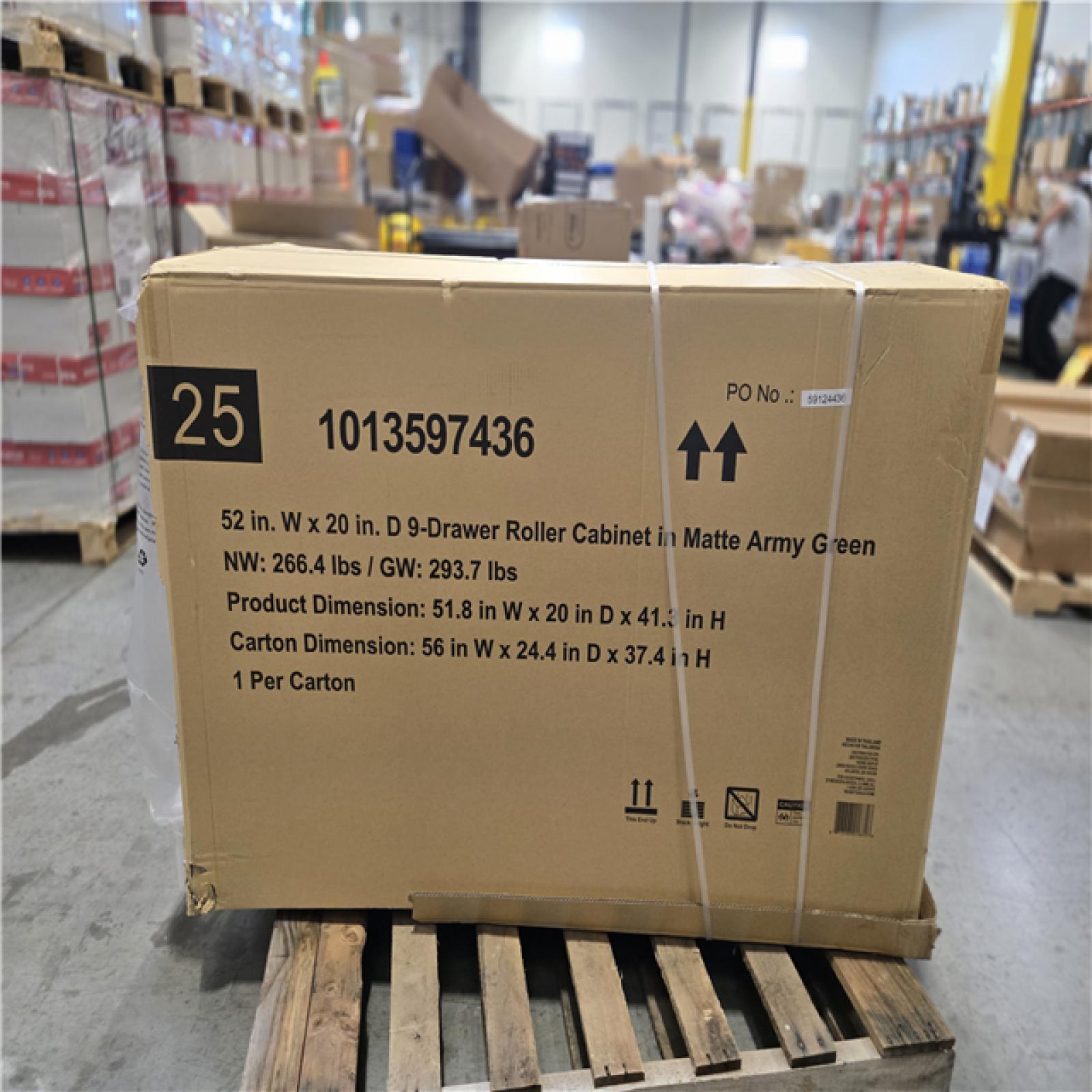 DALLAS LOCATION - AS-IS HUSKY 52IN WORKBENCH MATTE ARMY