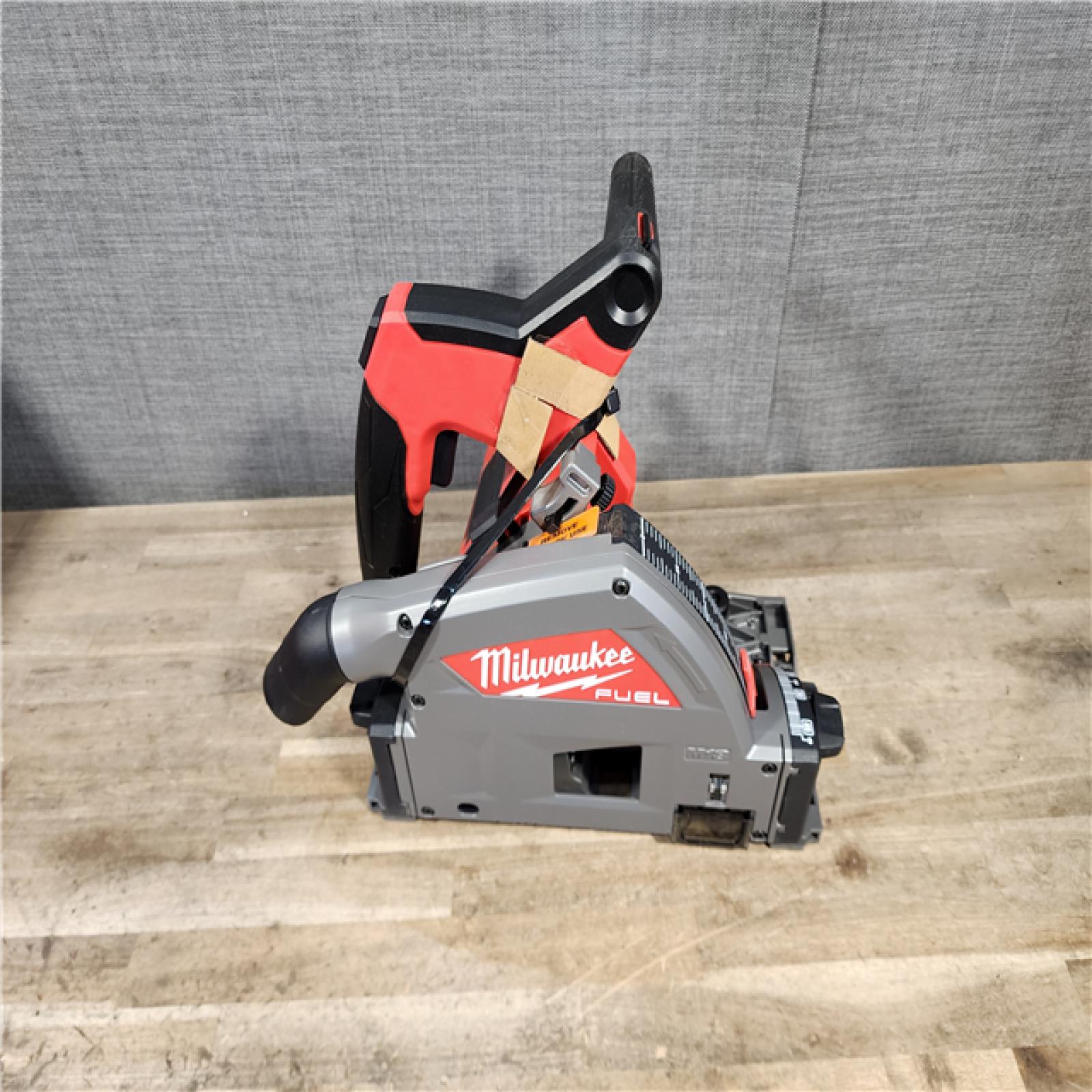 HOUSTON LOCATION - AS-IS (APPEARS LIKE NEW) Milwaukee FUEL 18V Lithium-Ion Cordless Brushless 6-1/2 in. Plunge Cut Track Saw (Tool-Only)