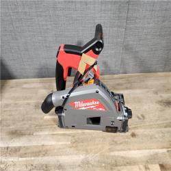 HOUSTON LOCATION - AS-IS (APPEARS LIKE NEW) Milwaukee FUEL 18V Lithium-Ion Cordless Brushless 6-1/2 in. Plunge Cut Track Saw (Tool-Only)