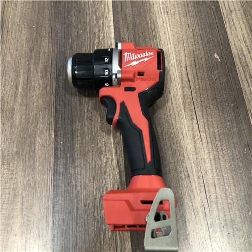 AS-IS Milwaukee 18V Lithium-Ion Brushless Cordless 1/2 in. Compact Drill/Driver (Tool-Only)