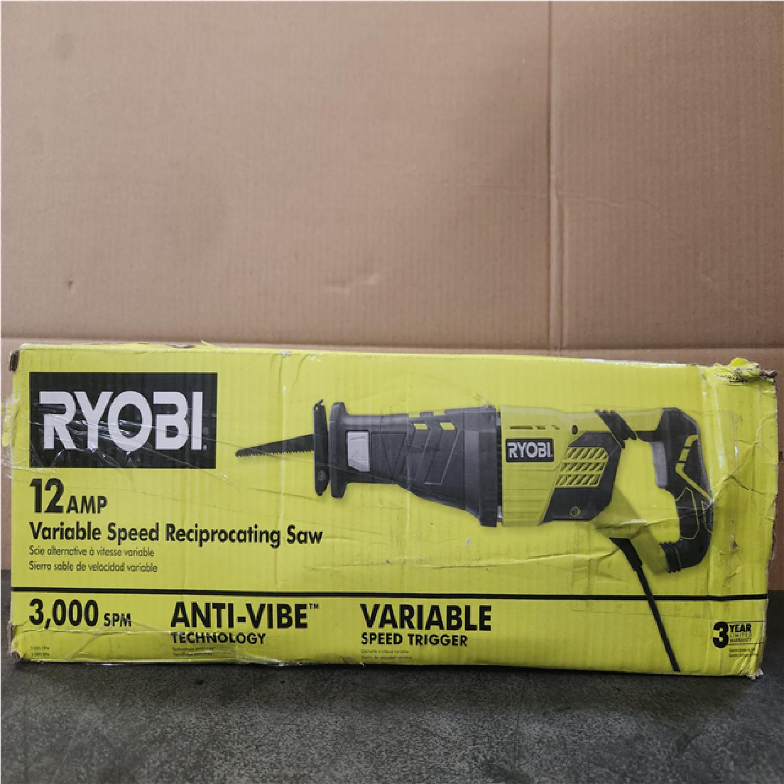 Phoenix NEW RYOBI 12 Amp Corded Reciprocating Saw