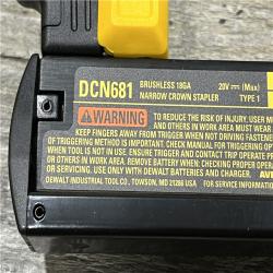 AS-IS DEWALT 20V MAX XR Lithium-Ion Cordless 18-Gauge Narrow Crown Stapler Kit