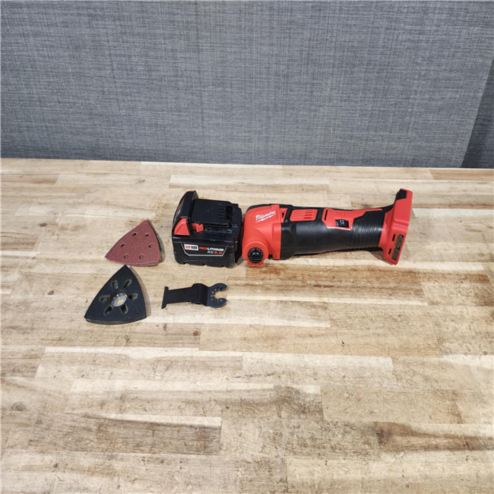 HOUSTON LOCATION - AS - IS Milwaukee 18V Lithium-Ion Cordless Oscillating Multi-Tool W/ BATTERY