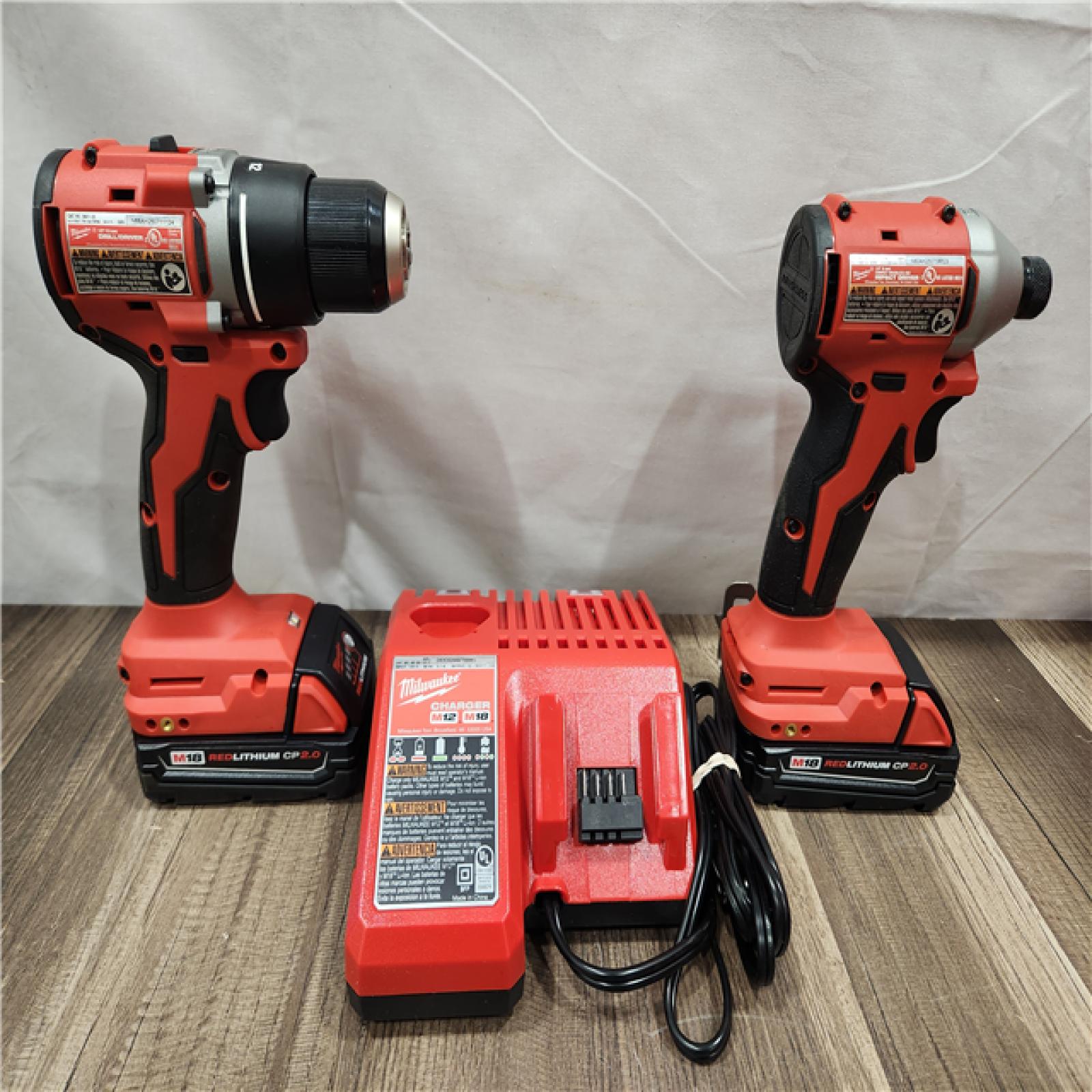 AS-IS- Milwaukee M18 Compact Brushless 2-Tool Combo Kit