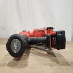 AS-IS- M18 FUEL 18-Volt Brushless Lithium-Ion Cordless 21-Degree Duplex Nailer Kit with 5Ah Battery and Charger