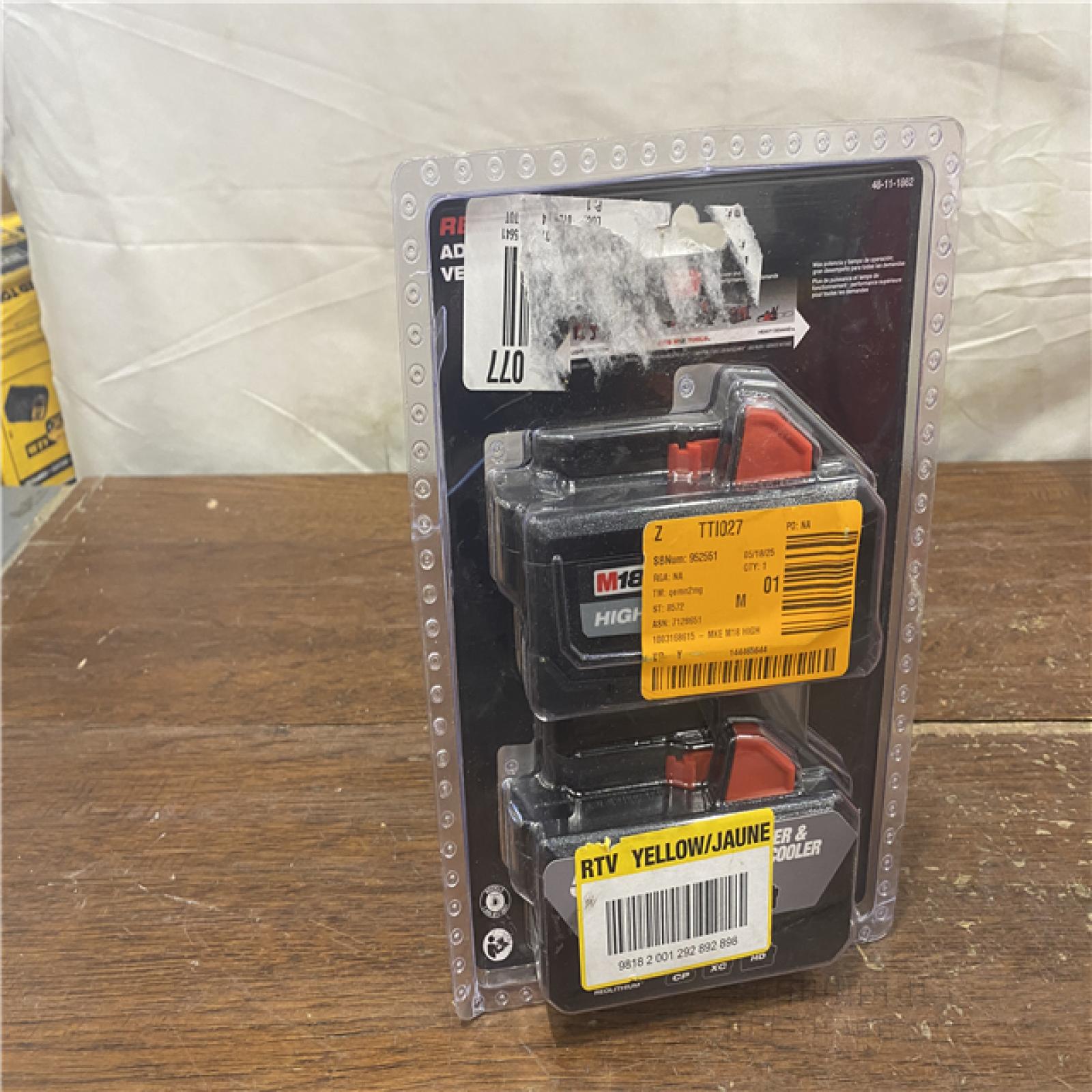 AS-IS M18 18-Volt Lithium-Ion High Output 6.0Ah Battery Pack (2-Pack)