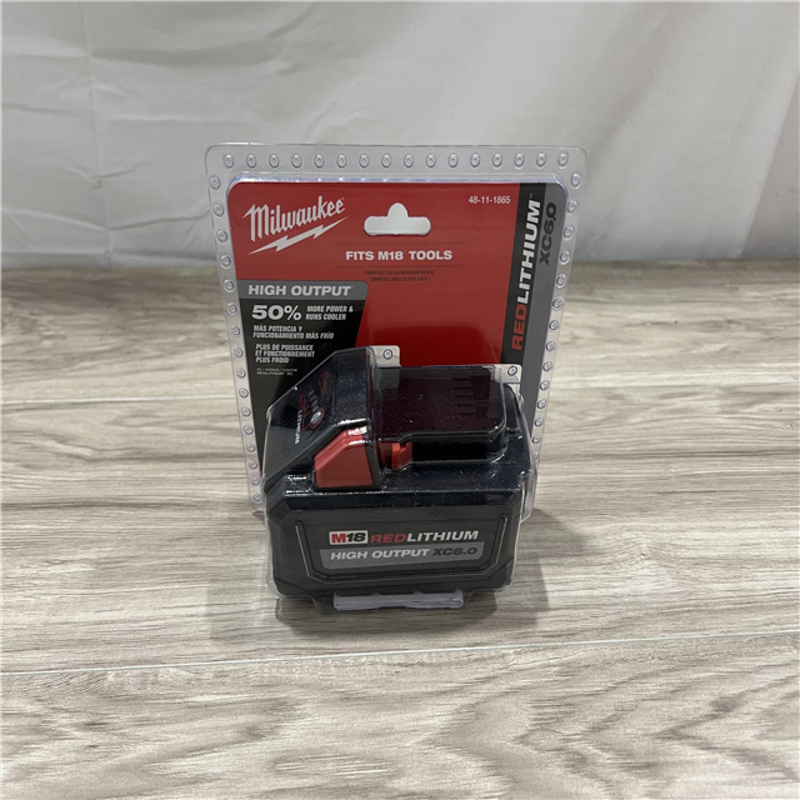 NEW Milwaukee Tool M18 Redlithium High Output Xc6.0 Battery Pack