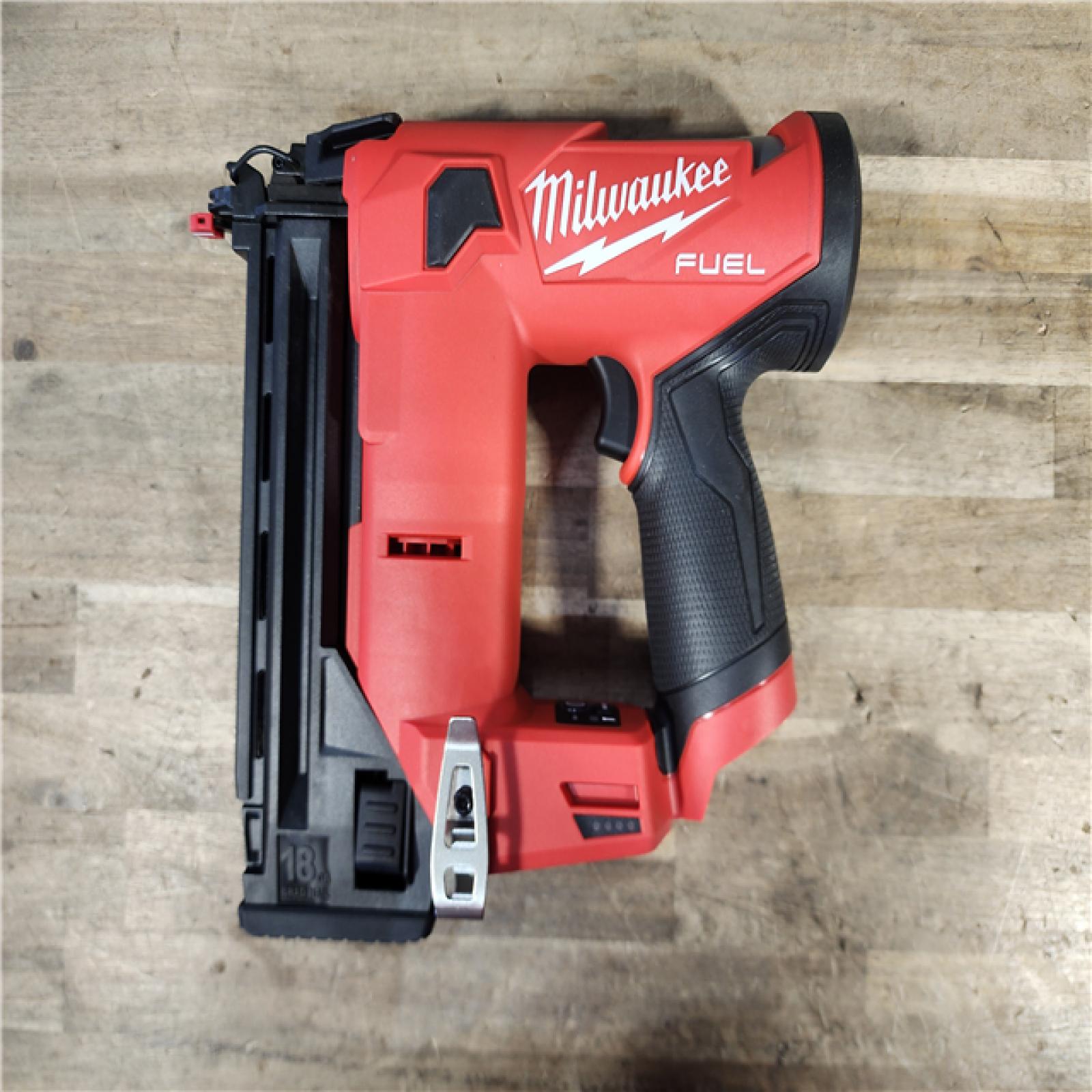 HOUSTON LOCATION - AS-IS (2) M12 FUEL 12-Volt Lithium-Ion Brushless Cordless 18-Guage Compact Brad Nailer (Tool Only)