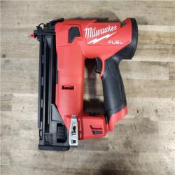 HOUSTON LOCATION - AS-IS (2) M12 FUEL 12-Volt Lithium-Ion Brushless Cordless 18-Guage Compact Brad Nailer (Tool Only)