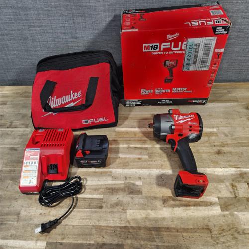 HOUSTON LOCATION - AS-IS (APPEARS LIKE NEW) Milwaukee M18 1/2 in. Cordless Brushless High Torque Impact Wrench Kit (Battery & Charger)