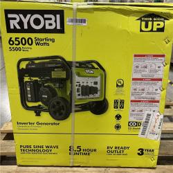 NEW! - RYOBI 6500-Watt Gasoline Powered Inverter Generator with CO Shutdown & Idle Down Technology