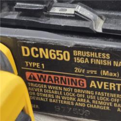 AS-IS DeWalt 15 GA ANGLED FINISH NAILER KIT