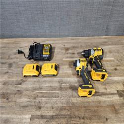 HOUSTON LOCATION - AS-IS DEWALT 2 TOOL COMBO KIT W/ (2) BATTERY & CHARGER