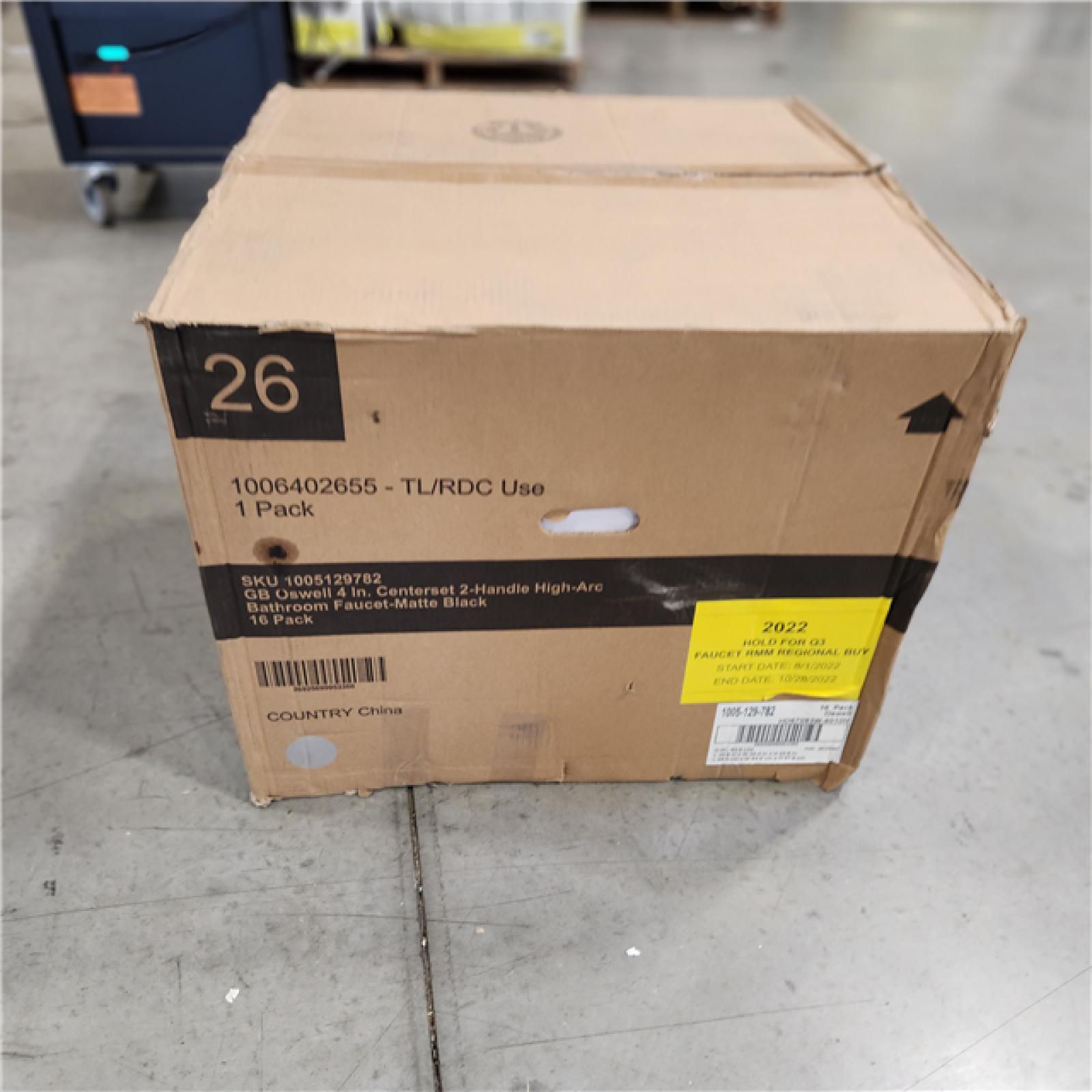 NEW Glacier Bay Oswell 4 in. Centerset 2Handle HighArc Bathroom