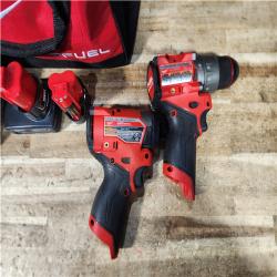 HOUSTON LOCATION - AS - IS Milwaukee 2 Tool Combo Kit W/ (2) Battery & Charger