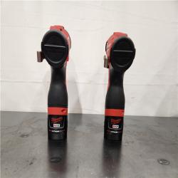 AS-IS- M12 12-Volt Lithium-Ion Brushless Cordless Subcompact Drill and Impact Driver Combo Kit W/2 Batteries and Bag (2-Tool)