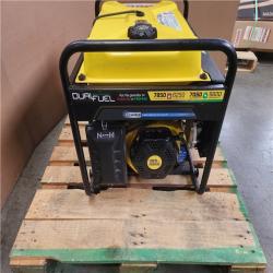 Phoenix Champion Power Equipment 7850/6250-Watt Recoil Start Dual Fuel Portable Generator (No Wheels)