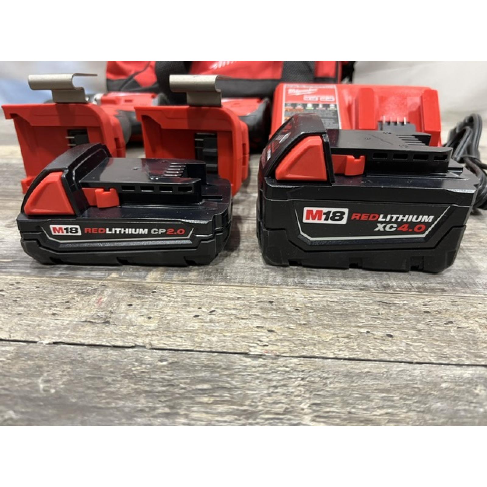 AS-IS Milwaukee 18-Volt Lithium-Ion Brushless Cordless Compact Hammer Drill/Impact Combo Kit