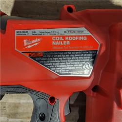 HOUSTON LOCATION - AS-IS Milwaukee M18 FUEL Coil Roofing Nailer (TOOL ONLY)