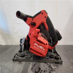 AS-IS- Milwaukee FUEL 18V Lithium-Ion Cordless Brushless 6-1/2 in. Plunge Cut Track Saw (Tool-Only)