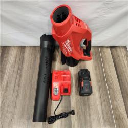AS-IS - Milwaukee M18 FUEL 120 MPH 500 CFM 18V Brushless Cordless Battery Powered Leaf Blower Kit w/12.0 Ah FORGE Battery & Rapid Charger