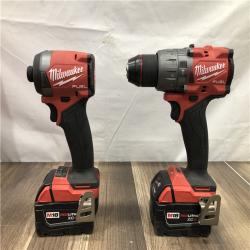 AS-IS Milwaukee  FUEL 18V Lithium-Ion Brushless Cordless Hammer Drill and Impact Driver Combo Kit