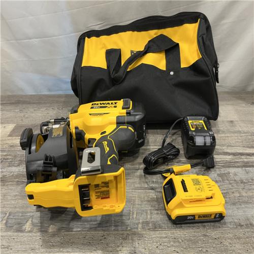 AS-IS DEWALT 20V MAX Lithium-Ion 15-Degree Electric Cordless Roofing Nailer Kit