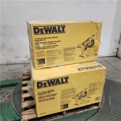 Dallas Location - NEW-  DEWALT 15 Amp Corded 12 in. Double Bevel Sliding Compound Miter Saw(Lot Of 3)
