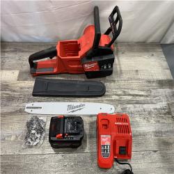 AS-IS Milwaukee FUEL 16 in. 18V Lithium-Ion Brushless Battery Chainsaw Kit