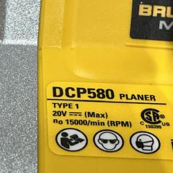 AS-IS DEWALT 20V MAX XR Cordless Brushless 3-1/4 in. Planer (Tool Only)