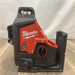 AS-IS- Milwaukee 12-Volt Lithium-Ion Cordless Green 250 ft. 3-Plane Laser Level Kit