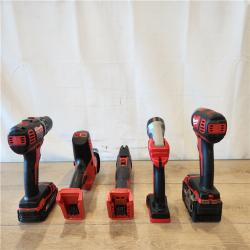 AS-IS- M18 18V Lithium-Ion Cordless Combo Kit (5-Tool) with (2) Batteries  Charger and Tool Bag