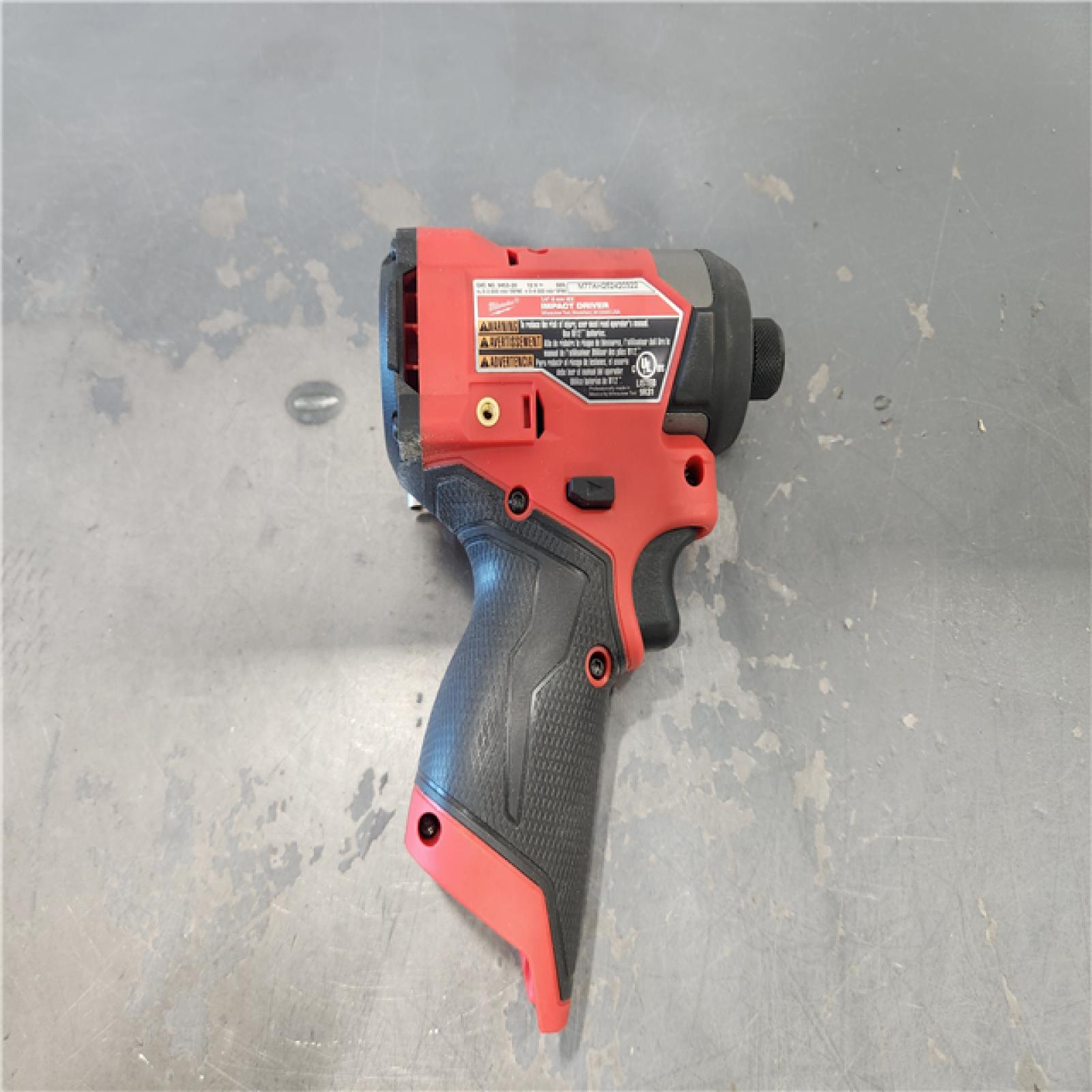 AS-IS- Milwaukee M12 FUEL 12-Volt Lithium-Ion Brushless Cordless 1/4 in. Hex Impact Driver Compact Kit