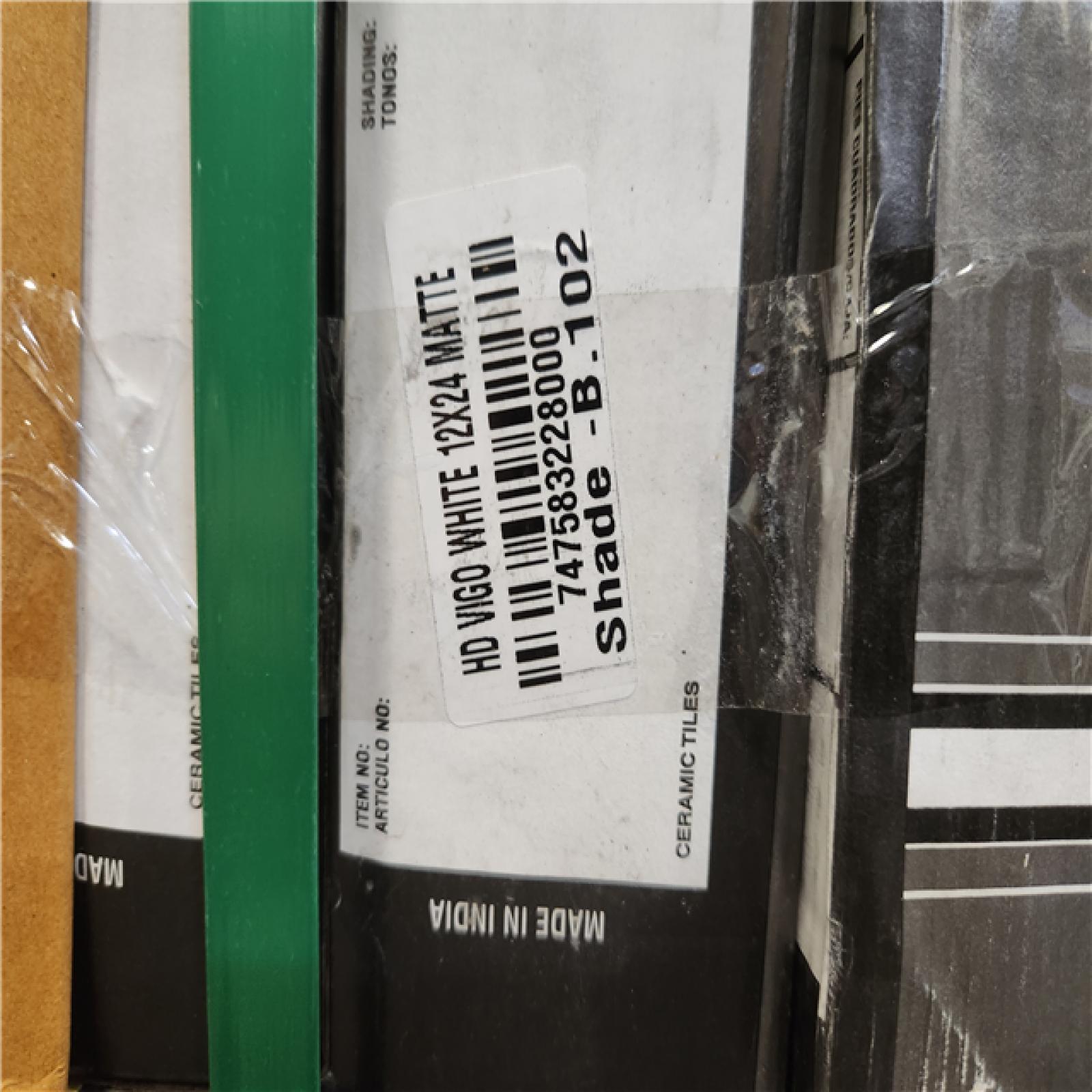 Phoenix NEW TrafficMaster Vigo White 12 in. x 24 in. Matte Ceramic Marble Look Floor and Wall Tile (448 sq. ft. /28 Case)