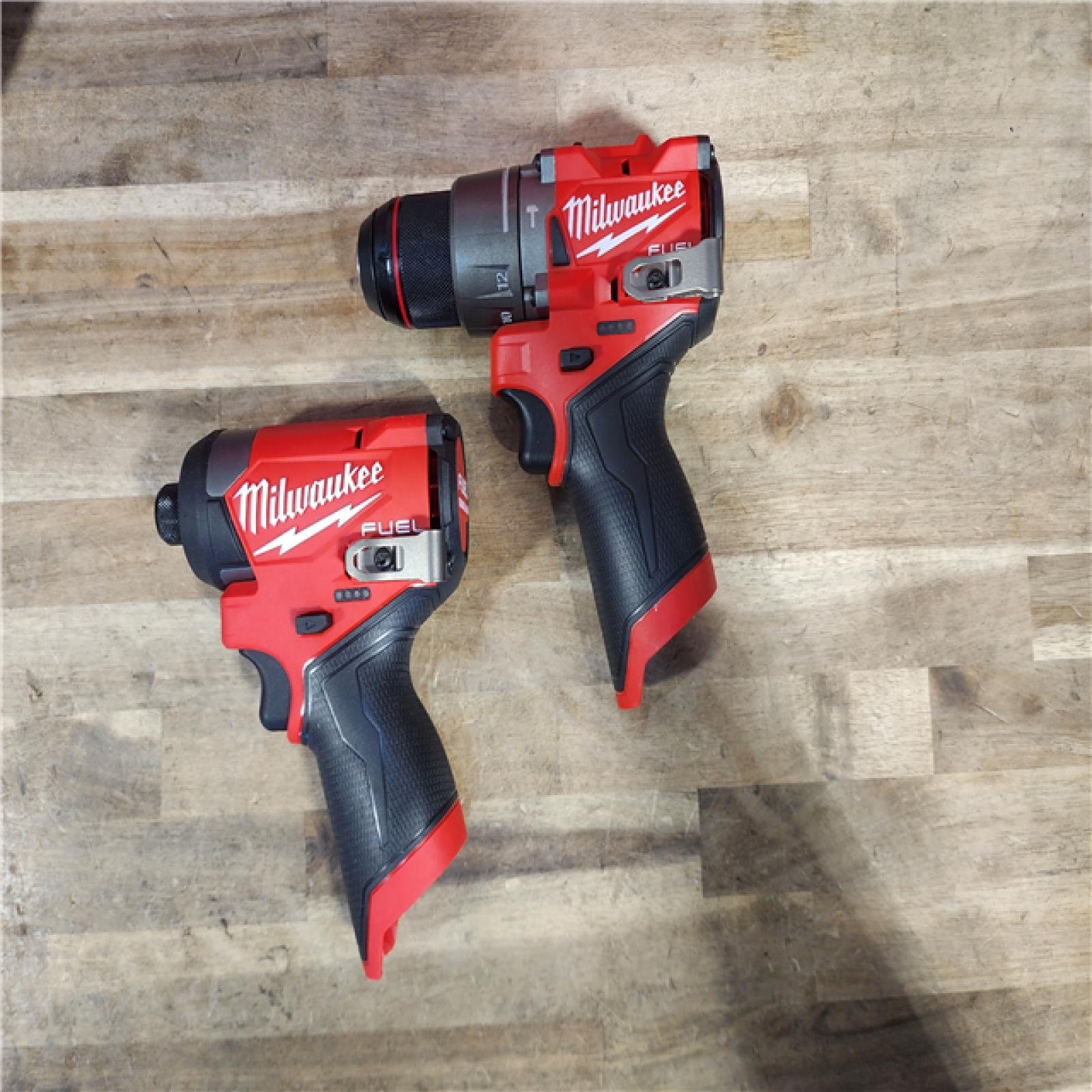 HOUSTON LOCATION - AS-IS Milwaukee 3497-22 12V Brushless Hammer Drill and Impact Driver Combo Kit