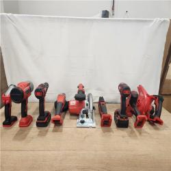 AS-IS- M18 18-Volt Lithium-Ion Cordless Combo Kit 9-Tool with 2-Batteries  Charger and Tool Bag