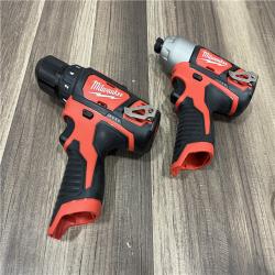 GOOD  Milwaukee M12 12V Lithium-Ion Cordless Drill Driver/Impact Driver Combo Kit with Two 1.5Ah Batteries, Charger and Bag (2-Tool)
