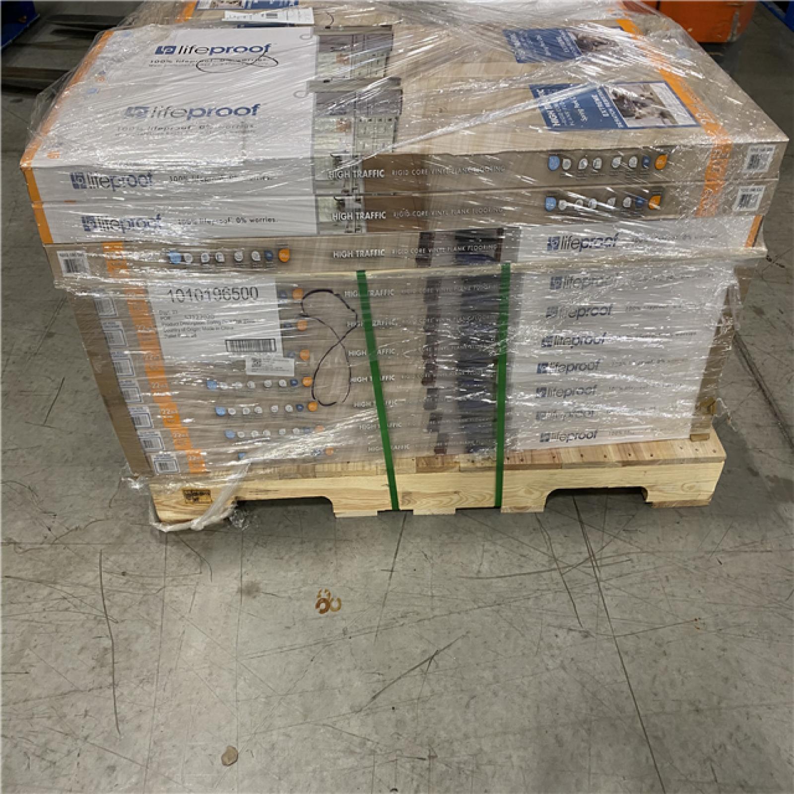 DALLAS LOCATION- Lifeproof Spring Park Oak 22 MIL x 8.7 in. W x 48 in. L Click Lock Waterproof Luxury Vinyl Plank Flooring (20.1 sq. ft./case) PALLET -(38 CASES)