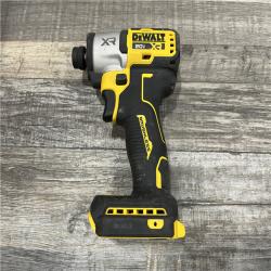 AS-IS DEWALT 20-Volt Maximum XR Lithium-Ion Cordless Brushless 1/4 in. 3-Speed Impact Driver Kit