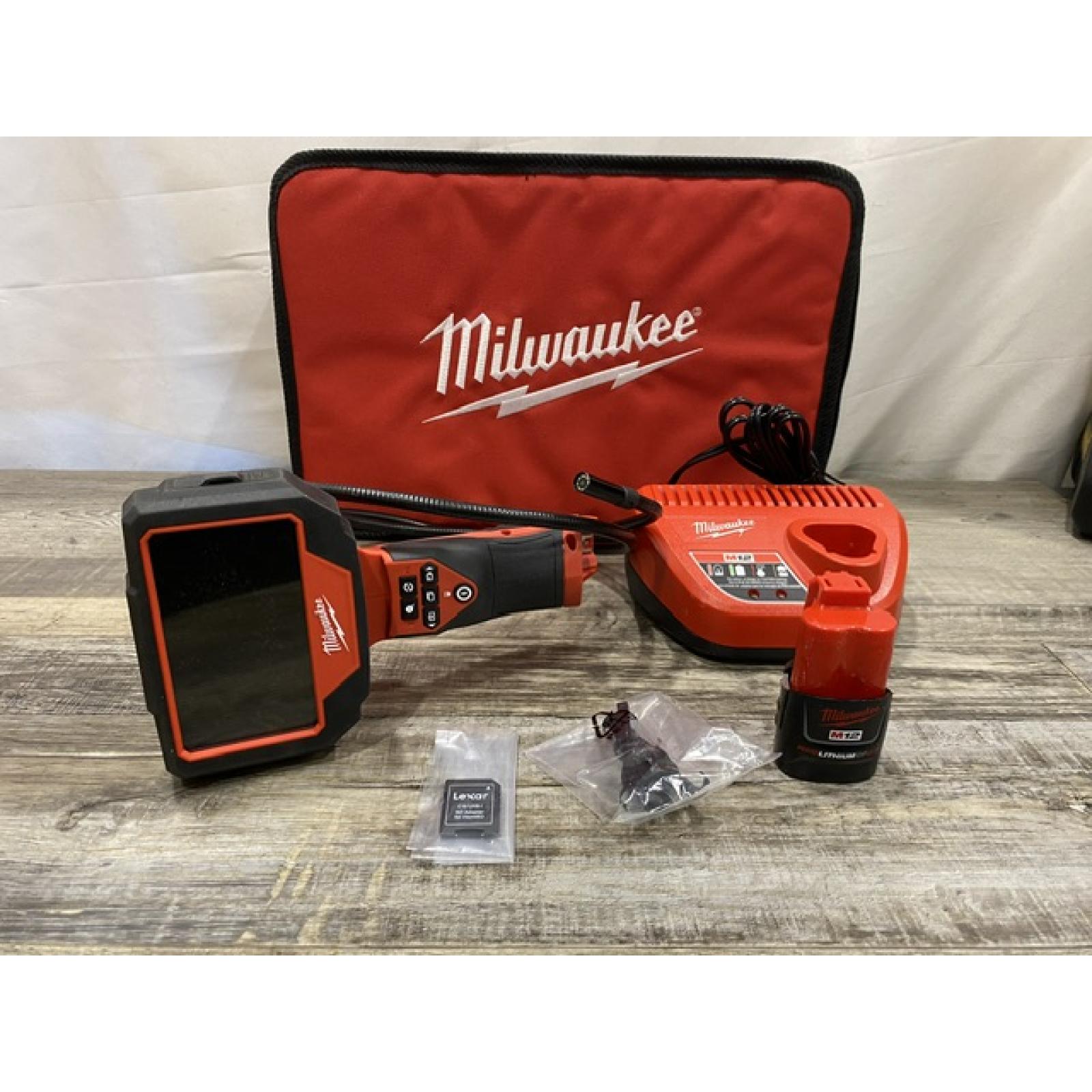 AS-IS Milwaukee 12V Lithium-Ion Cordless M-SPECTOR 360-Degree 4 ft. Inspection Camera Kit