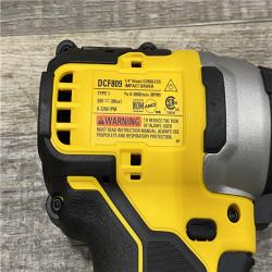 AS-IS DEWALT ATOMIC 20V MAX Lithium-Ion Brushless Cordless Compact 1/4 Impact Driver Kit