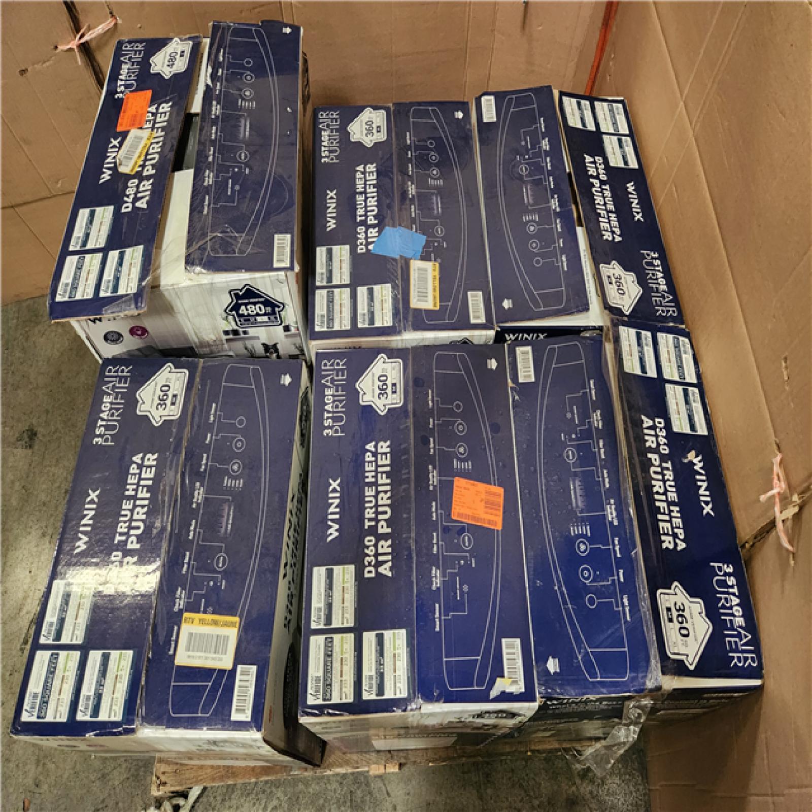 Phoenix AS-IS Mixed Winix True HEPA 3-Stage Air Purifier, AHAM Verified Pallet (6-Purifeirs)