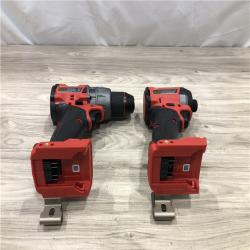 AS-IS Milwaukee FUEL 18V Lithium-Ion Cordless Hammer Drill and Impact Driver Combo Kit
