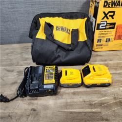 HOUSTON LOCATION - AS-IS DeWalt 20V XR Lithium-Ion Cordless 2-Tool Combo Kit with 4.0 Ah and 1.7 Ah Batteries and Charger
