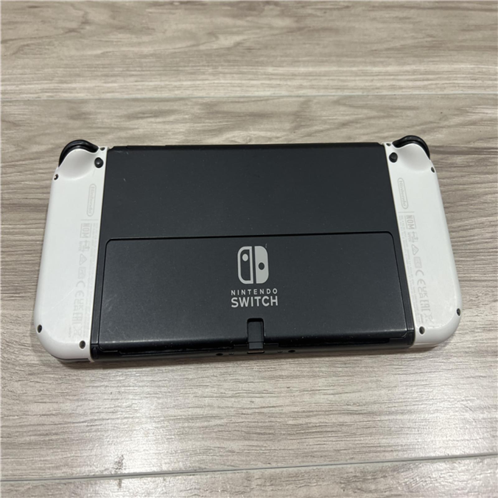 AS-IS Nintendo Switch (OLED) with White Joy-Con