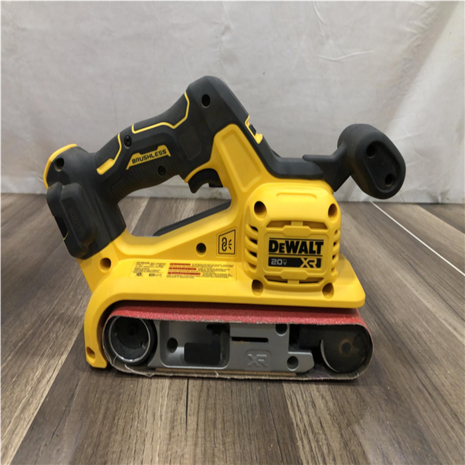 AS-IS DEWALT 20V MAX* XR Brushless Cordless Belt Sander (Tool-Only)