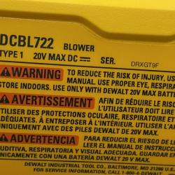 AS-IS DEWALT 20V MAX* XR Brushless Cordless Handheld Blower Kit