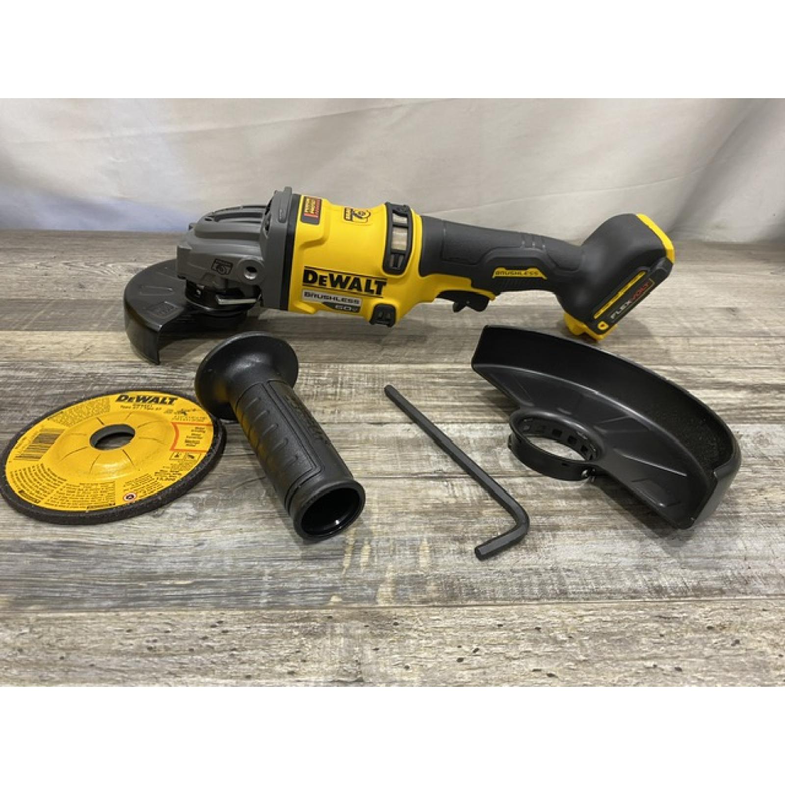 AS-IS DEWALT 60V MAX Cordless Brushless 4.5 in. to 6 in. Small Angle Grinder with Kickback Brake (Tool Only)